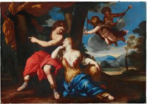 ROMANELLI IL VITERBESE Giovanni Francesco 1610-1662,Angelica and Medoro,Palais Dorotheum 2023-05-03