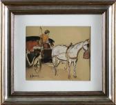 ROMANELLI VINCENZO 1922,Carrozzella con cavallo bianco,Capitolium Art Casa d'Aste IT 2012-12-19