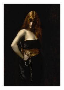 ROMANI Juana 1869-1924,PORTRAIT OF A WOMAN WITH RED HAIR,Sotheby's GB 2020-06-11