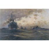 ROMANIDIS Constantinos,GREEK NAVAL CONVOY HEADING TO SAINT SARANTA IN 194,1940,Sotheby's 2011-05-09