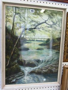 ROMANIDIS Constantinos 1884-1972,River scene with bridge,Bellmans Fine Art Auctioneers GB 2014-01-22