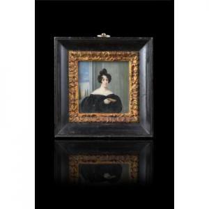 ROMANINI Fanny 1795-1854,Gentildonna con vestito nero,1832,Il Ponte Casa D'aste Srl IT 2020-10-13