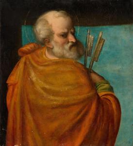 ROMANINO Girolamo 1484-1562,Saint Peter,c.1530,Galerie Koller CH 2017-03-31