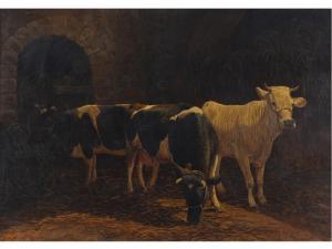 ROMANO ARMANDO 1935,Stalla con mucche,Sesart's IT 2020-06-15