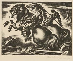 ROMANO Umberto 1905-1984,Men on Horseback,Ripley Auctions US 2023-10-07