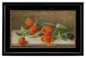 ROMANOVA Maria Pavlovna 1890-1958,Tulips,1909,Stockholms Auktionsverket SE 2005-12-09