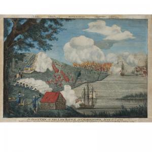 ROMANS BERNARD,AN EXACT VIEW OF THE LATE BATTLE OF CHARLESTOWN,Sotheby's GB 2007-01-19