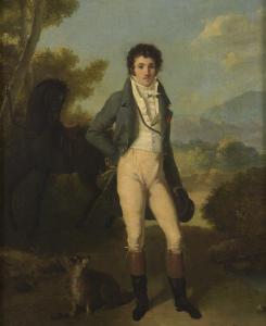 ROMANY Adele Romanee 1769-1846,Cavalier portant la légion d'Honneur et son chien,Etienne de Baecque 2020-09-21