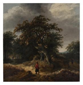 ROMBOUTS Salomon 1652-1702,Wooded landscape with a boy and his dog,Sotheby's GB 2023-01-27
