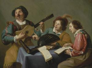 ROMBOUTS Theodor 1597-1637,A musical concert,Christie's GB 2020-06-19