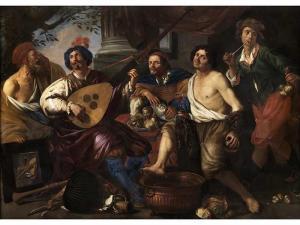 ROMBOUTS Theodor 1597-1637,ALLEGORY OF THE FIVE SENSES,1632,Hampel DE 2019-12-05