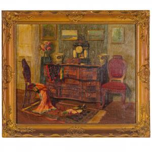 ROMEK Arpad 1883-1960,Interno di appartamento,Wannenes Art Auctions IT 2024-09-24