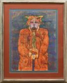 ROMERO Mario 1954,Portrait of a Man in a Mask,1954,Clars Auction Gallery US 2010-01-11
