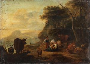 ROMEYN Willem 1624-1694,A shepherdess with her herd in a landscape,Bonhams GB 2022-04-12