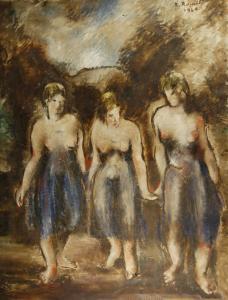 ROMITI Romano 1906-1951,"Tre figure" 1929 Olio su tela  Firmato e dat,1951,Il Ponte Casa D'aste Srl 2006-03-21
