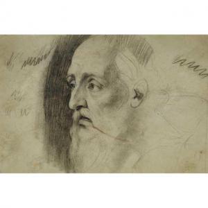 ROMNEY George,HEAD OF A BEARDED MAN (PRESUMED TO BE KING LEAR),1760,Waddington's 2018-12-01