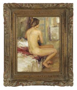 Ron Barsano 1945,Seated Nude,New Orleans Auction US 2018-12-08