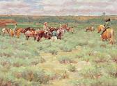 Ron Barsano 1945,Taos Pueblo Rabbit Hunt,Altermann Gallery US 2006-08-19