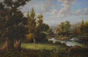 RONALD David,Landscape with a watermill,Gilding's GB 2023-07-04