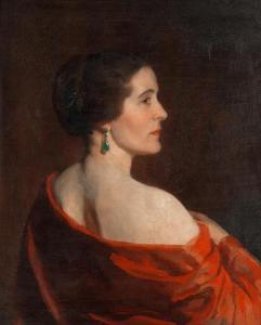 RONALDSON Thomas Martine 1881-1942,Portrait of a lady, thought to be Dorothy Vane,Bonhams 2021-03-03