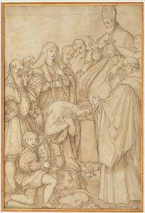 RONCALLI IL POMARANCIO Cristofano 1552-1626,Le baptême de Clovis (?),VanDerKindere BE 2021-06-15