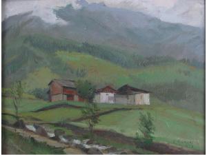 RONCHI Arnaldo 1898-1985,Mattinata in montagna,1954,Sesart's IT 2019-10-10