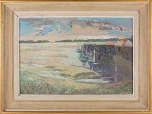 RONDAS Willi 1907-1975,Le Port de Crotoy,1962,Dawson's Auctioneers GB 2020-09-30