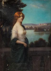 RONDEL Henri 1857-1919,Femme symboliste,Marambat-Camper FR 2022-04-06