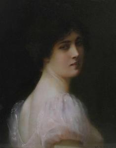 RONDEL Henri 1857-1919,Portrait of a young beauty in a lilac dress,Woolley & Wallis GB 2023-09-05