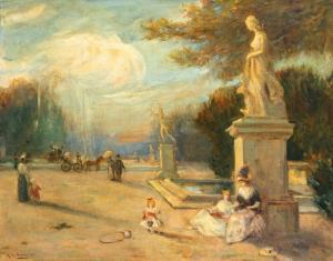 RONDENAY Marcelle 1880-1940,Scène au jardin des Tuileries,1911,Boisgirard - Antonini FR 2019-05-24