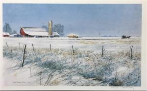 Roney Janet Shuman 1987,Farmbuildings under Snow,Theodore Bruce AU 2017-11-26