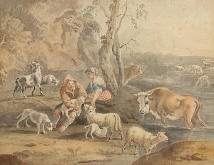 ROOS Joseph Rosa 1726-1805,Viehhirten bei der Rast,Von Zengen DE 2020-06-12