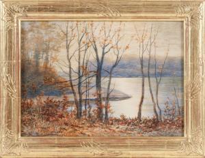 ROOS Peter 1850-1920,Autumnal river landscape,Eldred's US 2016-09-23