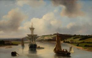 ROOSENBOOM Nicolaas Johannes 1805-1880,A river landscape,Venduehuis NL 2023-11-15