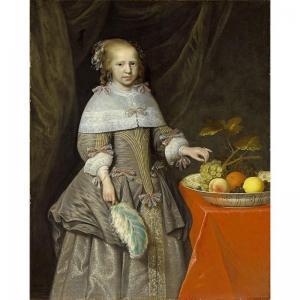 ROOTIUS Jan Albertsz,A PORTRAIT OF AN EIGHT-YEAR OLD GIRL, STANDING THR,1663,Sotheby's 2005-05-10
