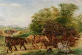 ROPE George Thomas 1845-1929,Two horses drawing a timber wagon,Bonhams GB 2006-10-11