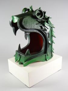 ROPER Frank 1914-2000,painted head of dragon with mouth open and scales,Rogers Jones & Co 2018-07-07