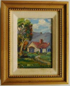 ROPP Roy M 1888-1974,Cottage in Landscape,Rachel Davis US 2020-03-21