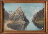 RORSTRAND A 1900,Boats in a fjord,1900,Twents Veilinghuis NL 2017-04-14