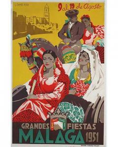 ROSA L.Ramos 1900-1900,Grandes Fiestas Malaga 1951,Artprecium FR 2020-07-09