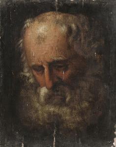 ROSA Salvator 1615-1673,Head study of a bearded man,Christie's GB 2008-10-29