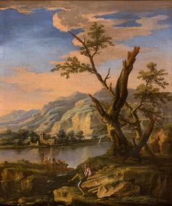 ROSA Salvator 1615-1673,Paesaggio con albero,1615,Bertolami Fine Arts IT 2016-12-15