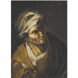 ROSA Salvator 1615-1673,STUDY OF A ELDERLY MAN,Sotheby's GB 2009-04-22