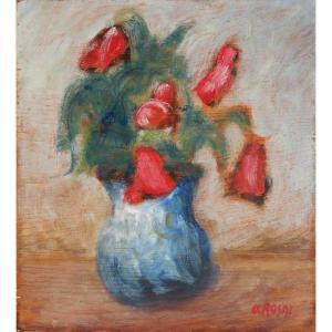ROSAI Ottone 1895-1957,Vaso con fiori,1955,Boetto IT 2024-04-22