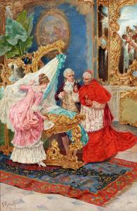 ROSATI Giulio 1858-1917,The christening,1915,Bonhams GB 2018-11-07