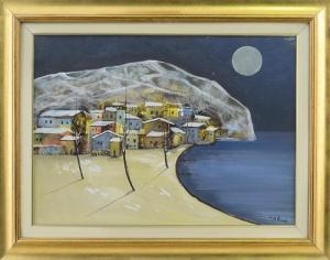 ROSATI Luigi 1937,Notturno sul mare,Meeting Art IT 2017-07-15