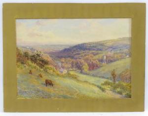 ROSCOE S.G. William,A country landscape scene with cattle grazing,Claydon Auctioneers 2022-08-28