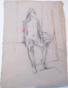 ROSE Alexandre Auguste 1800-1800,Sketch of a nude girl,David Lay GB 2013-01-24