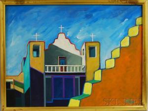ROSE Howard 1900-2000,Taos Church,Skinner US 2011-11-16