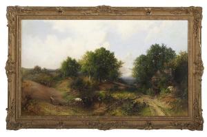 ROSE William S 1810-1873,Hillside Farm near Cray, Kent,1860,New Orleans Auction US 2019-03-23